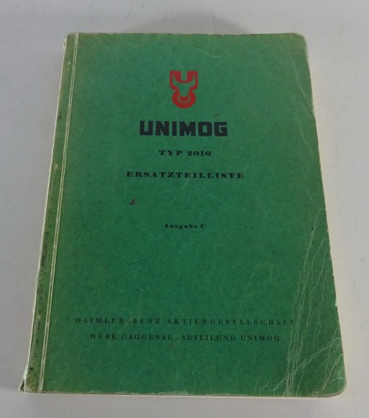 Teilekatalog Mercedes Benz Unimog Boehringer 401 / 402 2010 Stand 10/1952