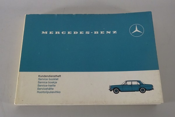 Scheckheft Mercedes-Benz R113 280 SL / W108 / W109 / W111 / W112 C / C blanko