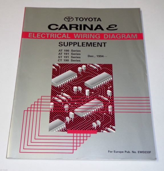 Workshop Manual Electric / Werkstatthandbuch Toyota Carina E, Stand 12/1994