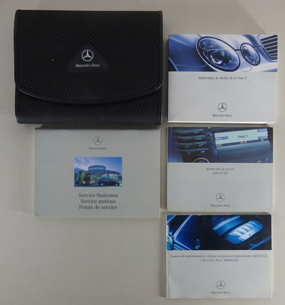 Carpeta + Instrucciones de Servicio Mercedes Clase E W 211 Berlina + Estate 2003