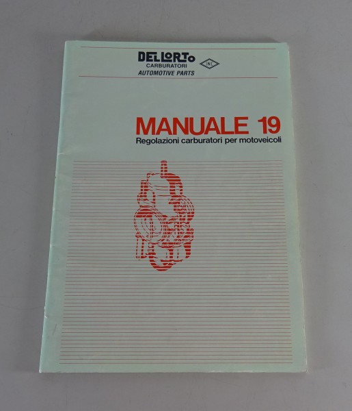 Handbuch Dellorto Motorrad Vergaser Aprilia, Ducati, Gilera, etc. '1991 - ital.