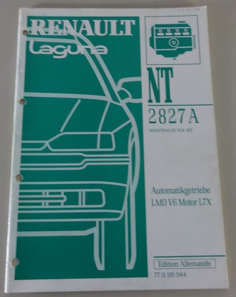 Werkstatthandbuch Renault Laguna Automatikgetriebe LM0 V6 Motor L7X Stand 1997