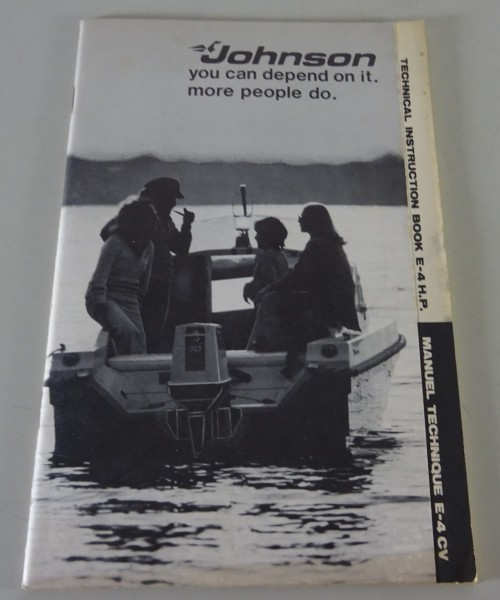 Betriebsanleitung / Owner´s Manual | Johnson Bootsmotor E-4 HP / CV | ENG / FRA