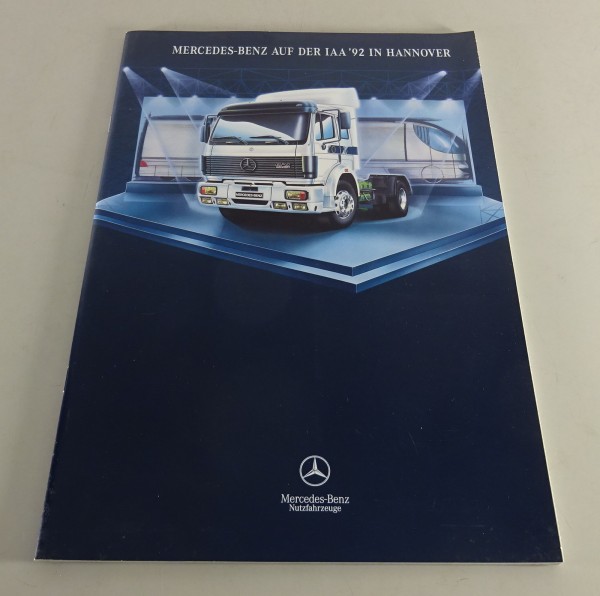 Prospekt / Broschüre Mercedes-Benz auf der IAA '92 in Hannover Stand 1992