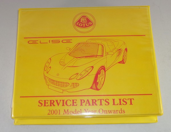 Teilekatalog / Parts list Lotus Elise ab Baujahr 2001