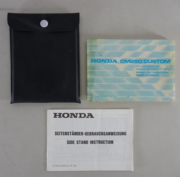 Bordmappe mit Betriebsanleitung / Handbuch Honda CM 250 Custom Stand 1981