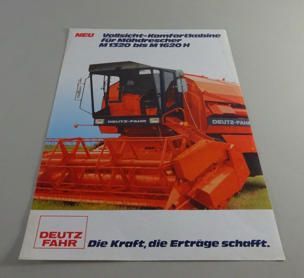 Prospektblatt Deutz-Fahr Vollsicht - Komfortkabine für M 1320 - M 1620 H