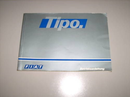 Betriebsanleitung Handbuch Fiat Tipo, Stand 06/1990