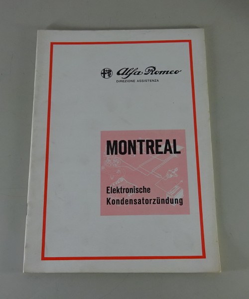 Werkstatthandbuch Alfa Romeo Montreal elektronische Kondensatorzündung - 04/1971