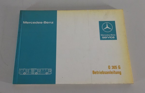 Betriebsanleitung / Handbuch Mercedes-Benz Gelenkbus O 305 G Stand 09/1980