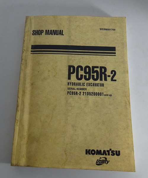 Workshop Manual / Werkstatthandbuch Komatsu Hydraulikbagger PC95R-2 Stand 2000