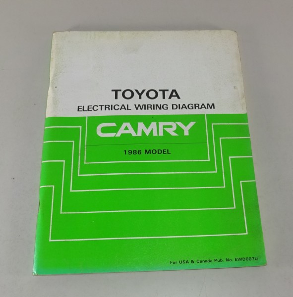 Workshop Manual Toyota Camry electrical wiring diagram Stand 1986