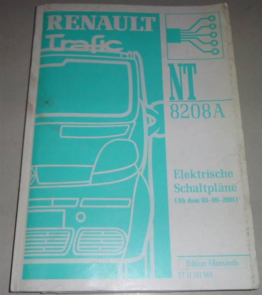 Werkstatthandbuch Elektrik / Elektrische Schaltpläne Renault Trafic von 09/2001