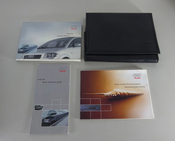 Owner's Manual / Handbook + Wallet Audi A2 Type 8Z from 07/2001