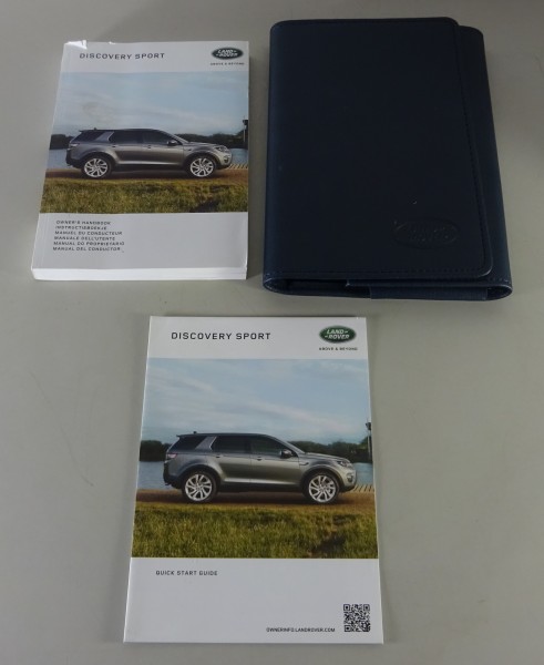 Bordmappe + Handbuch | Owner's manual + wallet Land Rover Discovery Sport 2016
