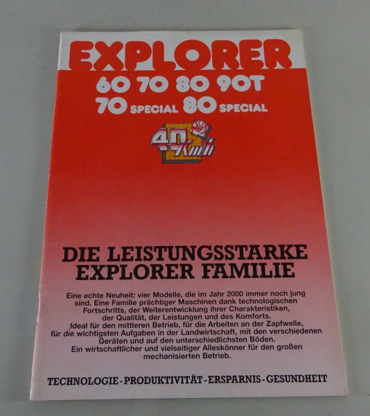 Prospekt Same Explorer 60 / 70 / 80 / 90 Turbo / 70 - 80 Special von 1987