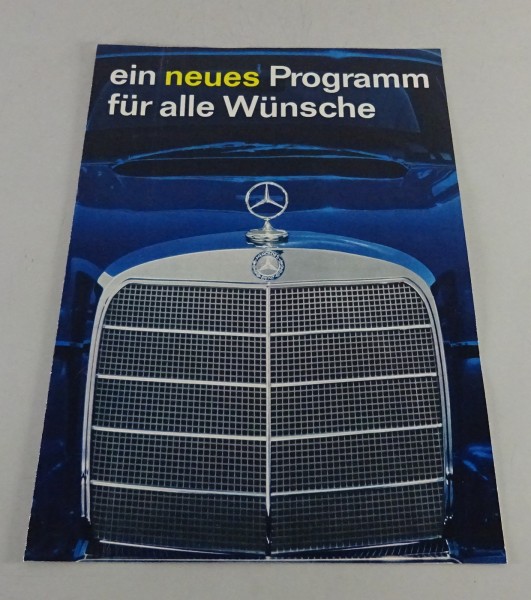 Prospekt / Broschüre Mercedes-Benz "ein neues Programm für alle Wünsche" v. 1959