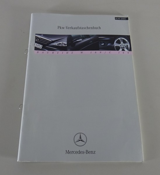 Verkaufstaschenbuch Mercedes-Benz A-Klasse W169 Stand 06/2005