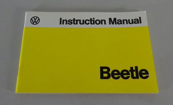 Owner's Manual / Handbook VW Beetle 1200 / 1600 from 08/1977