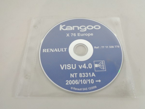 Elektrische Schaltpläne auf CD Renault Kangoo I Stand 10/2006