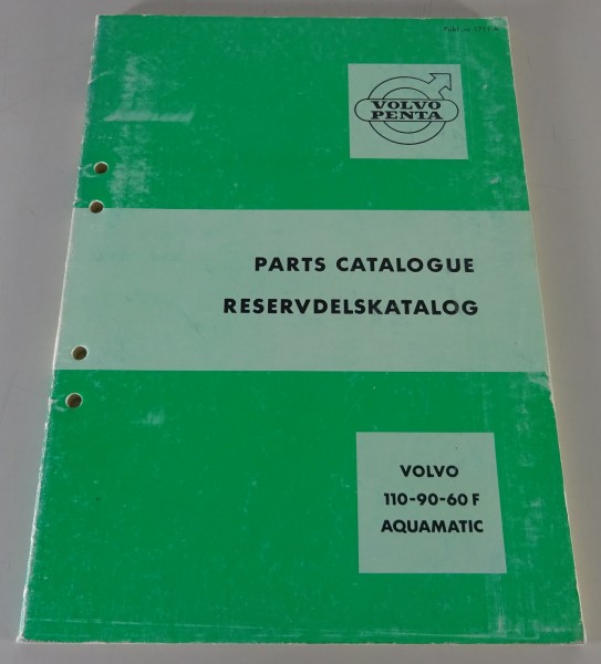 Parts Catalog / Reservdelskatalog Volvo Penta 110-90-60 F Aquamatic 07/1965