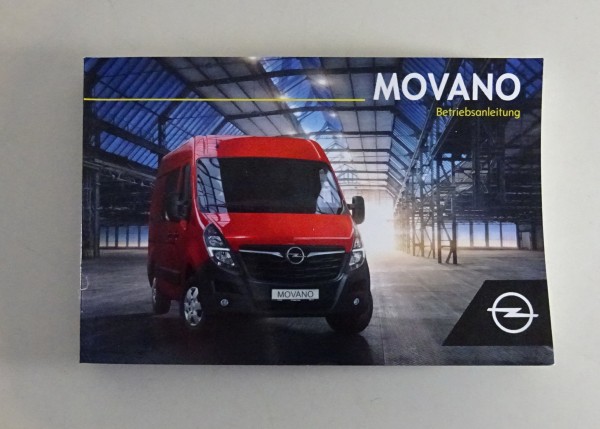 Betriebsanleitung Handbuch Opel Movano von 2019