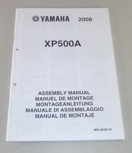 Montageanleitung / Set Up Manual Yamaha XP 500 A Stand 2008