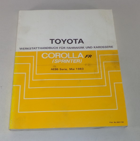 Werkstatthandbuch Toyota Corolla FR (Sprinter) Stand 05/1983