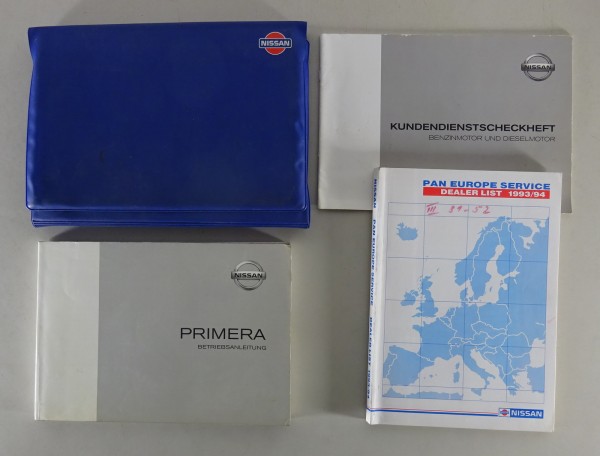 Bordmappe + Betriebsanleitung / Handbuch Nissan Primera P11 Stand 12/2001