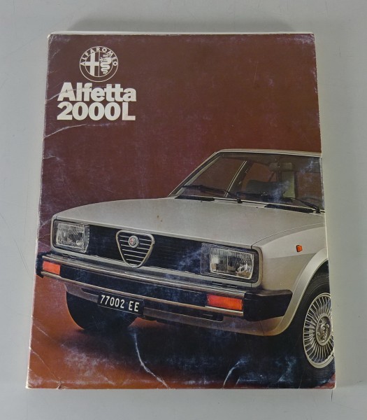 Pressemappe Alfa Romeo Alfetta GT + GTV Stand 07/1978