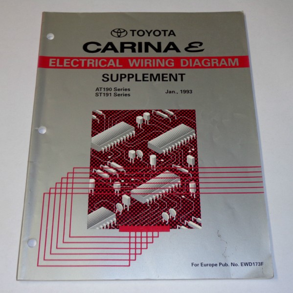 Workshop Manual Electric / Werkstatthandbuch Elektrik Toyota Carina E, 01/1993