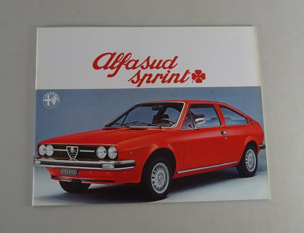 Prospekt / Broschüre Alfa Romeo Alfasud Sprint Coupe Stand 02/1977