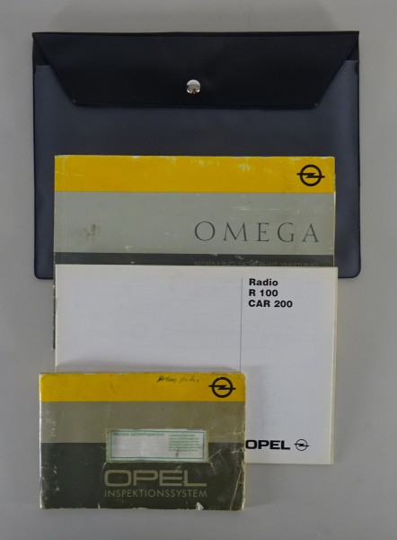 Bordmappe + Betriebsanleitung Opel Omega A1 Stand 08/1986