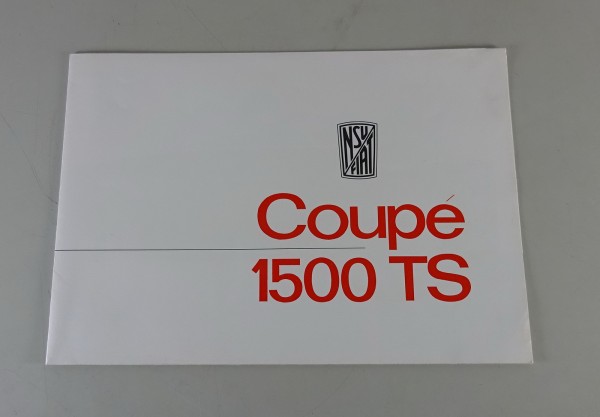 Faltprospekt / Broschüre NSU-Fiat Coupé 1500 TS ,,Neekar''