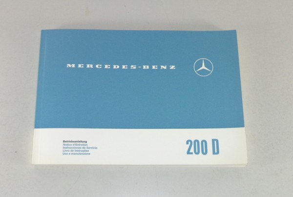 Betriebsanleitung / Owner's Manual Mercedes W110 Heckflosse 200 D Stand 1965