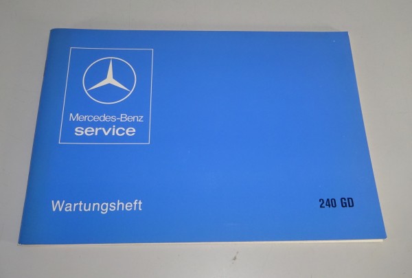 Scheckheft Mercedes-Benz G-Klasse W460 240 GD BLANKO NOS Stand 02/1979