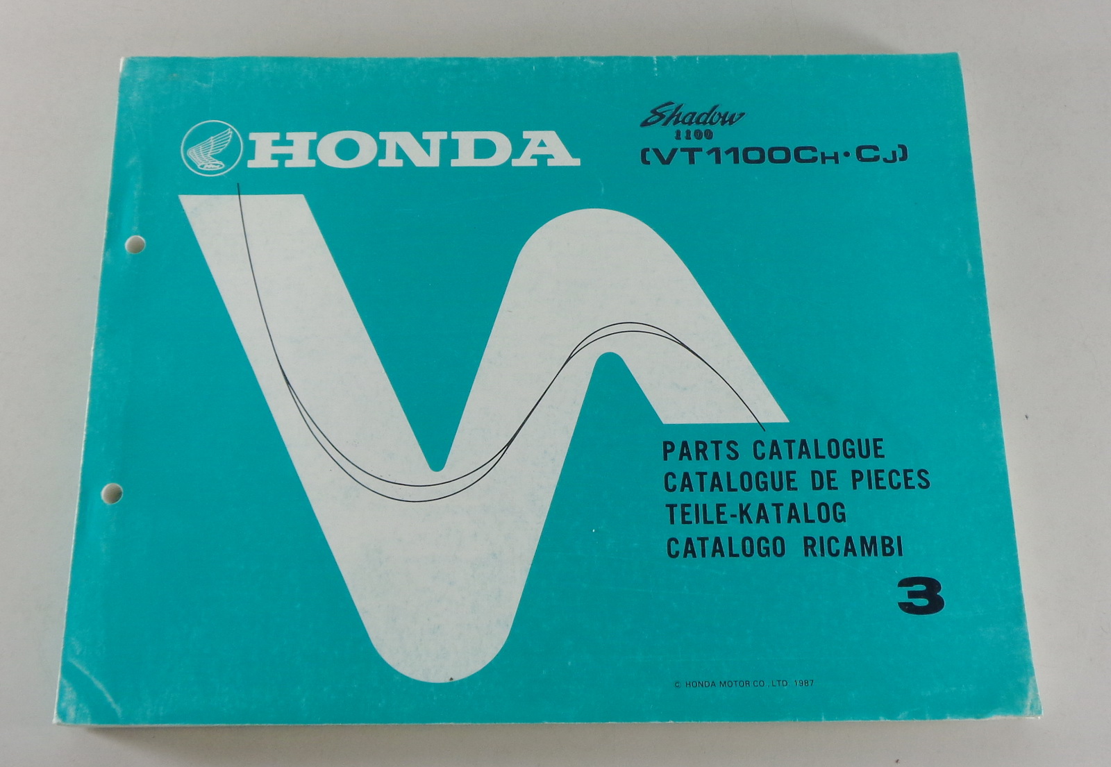 Teilekatalog / Parts Catalog Honda VT 1100 C Shadow von 1987 PKBuch