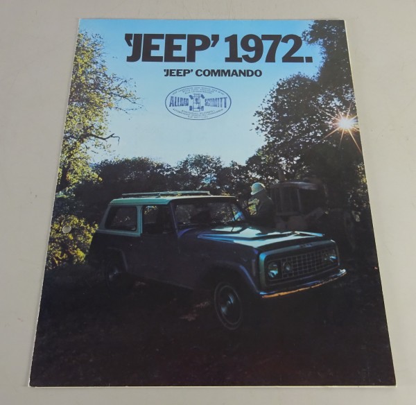Prospekt / Broschüre Jeep Commando Modelljahr 1972 - original