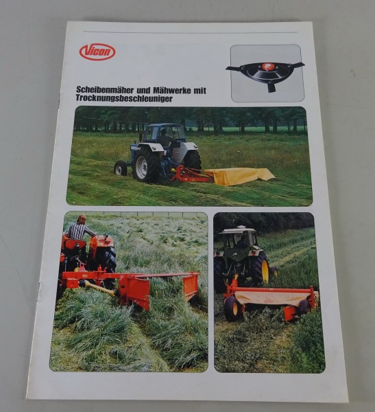 Prospekt / Broschüre Vicon Mähwerke CM / OM / KM Stand 1979