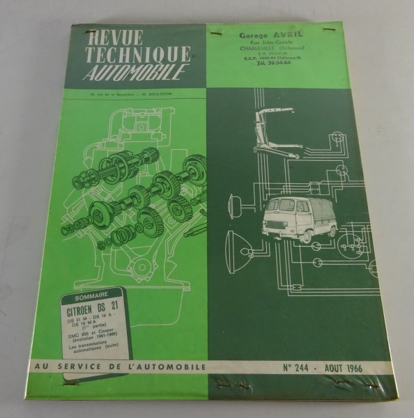 Reparaturanleitung Revue Technique Citroen DS 21 / DS 19 Stand 08/1966