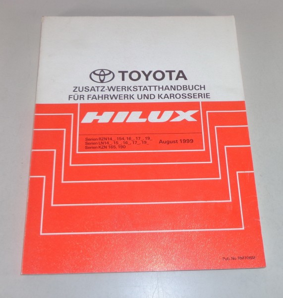 Werkstatthandbuch Toyota Hilux Nachtrag Stand 08/1999