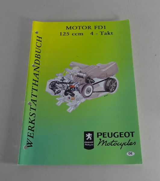 Werkstatthandbuch Peugeot Roller - Motor FD1 125 ccm 4 Takter Stand 03/1999