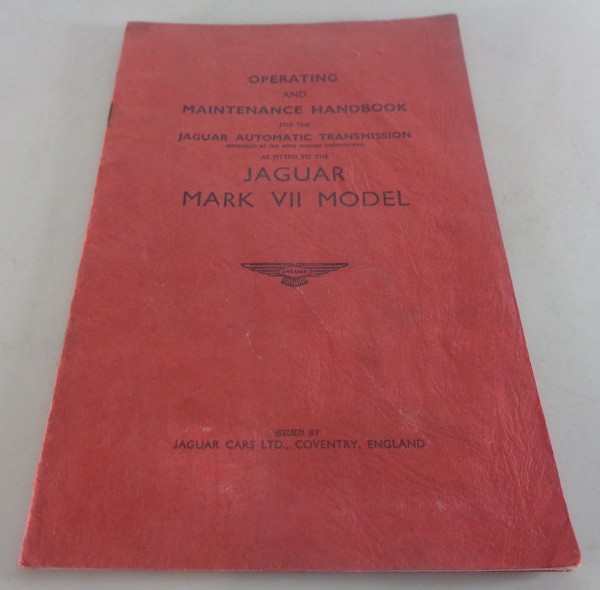 Betriebsanleitung / Handbuch Automatikgetriebe in Jaguar MK. VII / Mark 7