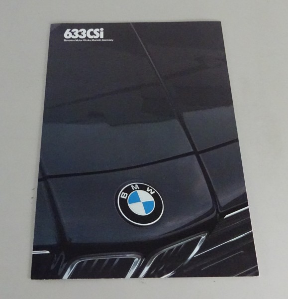 Prospect / Brochure BMW 6er E24 633CSi US-Model from 01/1983