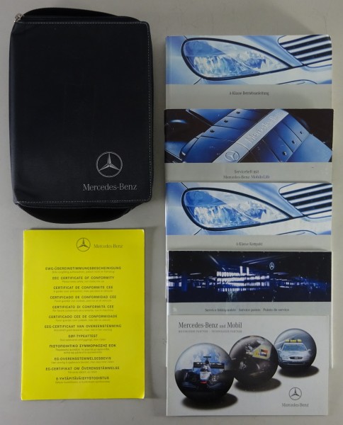Bordmappe + Betriebsanleitung Mercedes A-Klasse W168 A140 A160 A170... von 2002