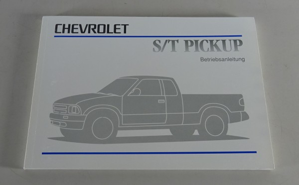 Betriebsanleitung Handbuch Chevrolet S/T Pickup Stand 1996 auf Deutsch