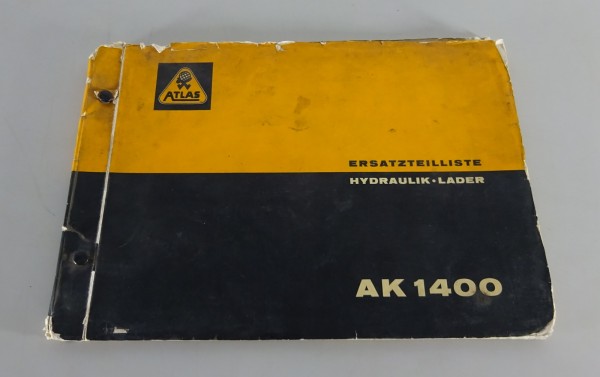 Teilekatalog / Ersatzteilliste Atlas Ladekran Typ 1400