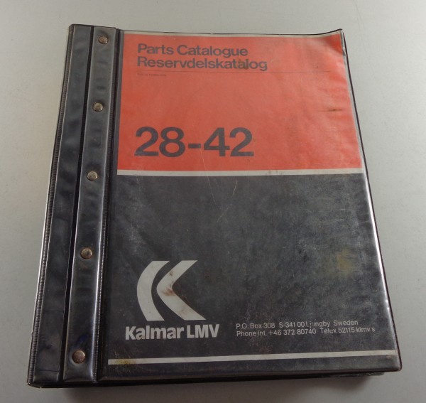 Teilekatalog / Spare Parts list Kalmar LMV Gabelstapler / Forklift 28 - 42