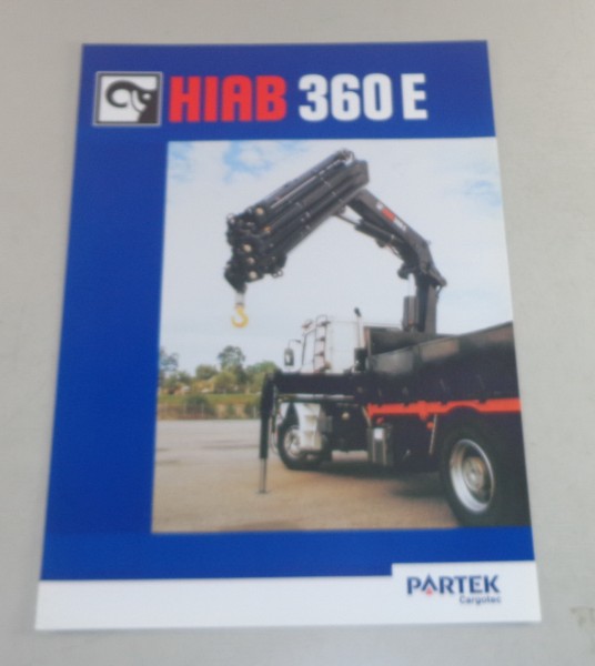 Prospekt / Broschüre Hiab Kran 360 E-3 bis E-8 Stand 09/1998