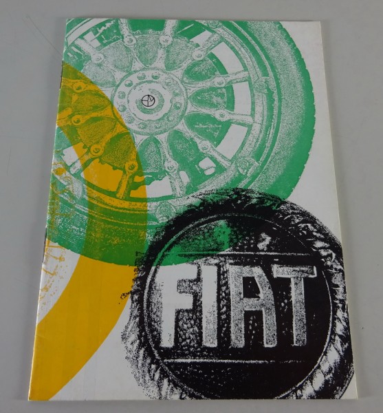 Prospekt Fiat Modellübersicht mit 500, 850, 1100, 124, 125, 238, Dino.. von 1969